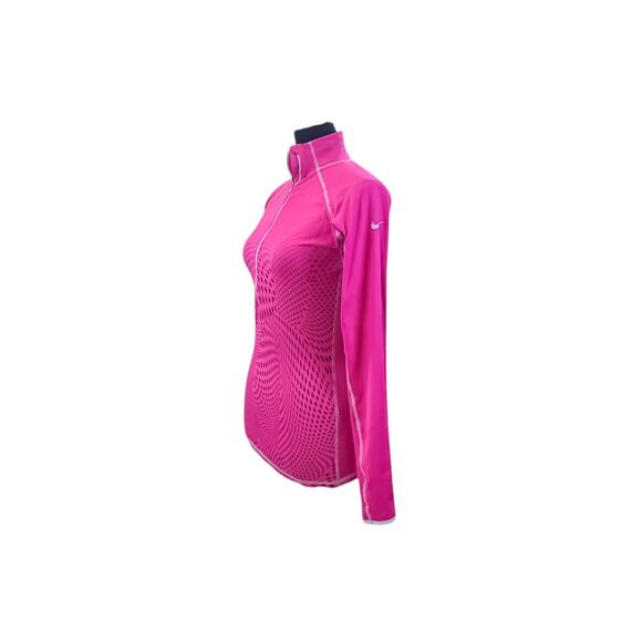 Nike Pro Pink Half Zip Activewear Top - Size Small - Picture 3 of 8